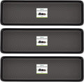 Matace 3 Pack Rubber Extra Large Shoe Tray for Entryway,Long Boot Tray,Slim Boot Mat for Indoor and Outdoor Use,16x55 in, Rectangular (Pack of 3)