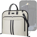 BALEINE Travel Garment Bag, Travel Suit Bag for Men, Water Resistant Carry on Garment Bag for Hanging Clothes, Garment Duffel Bag for Travel Business (Beige, 42")
