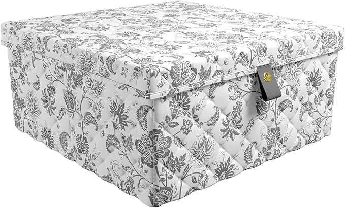 Martha Stewart Collapsible Storage Organization Photo Bin Container Lidded