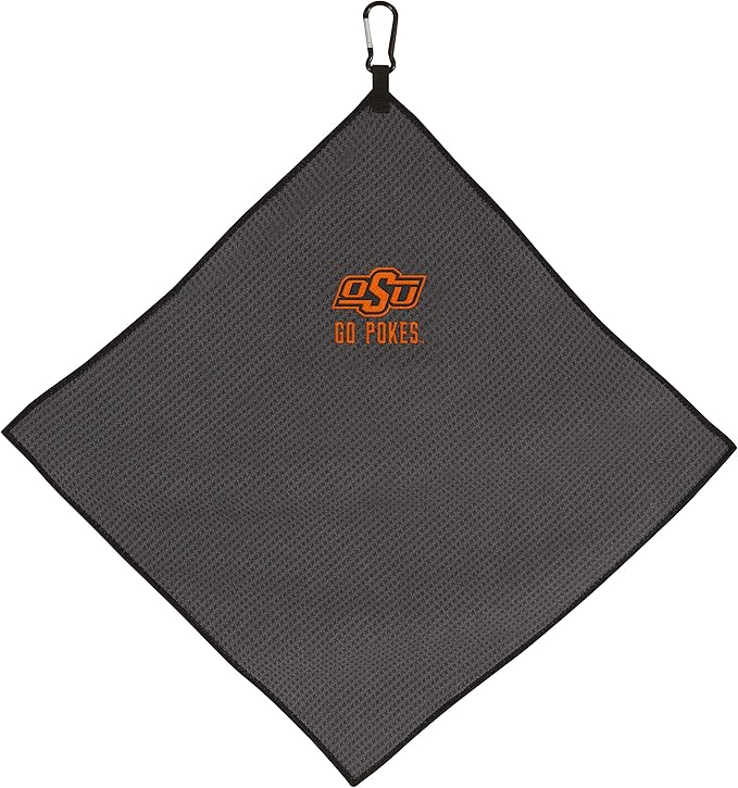 Team Effort Collegiate 15" x 15" Grey Microfiber Towel