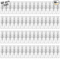 Mini Spray Bottle 2ml, Refillable Glass Spray Bottle, Glass Bottle Atomizer, Perfume Mouthwash Atomizer for Cleaning Refillable Container for Travel, Essential Oils, Perfume 60 Pcs, 2ml