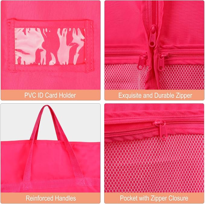 51" Garment Bags with Zipper Pocket for Dance Costume,Wedding Gown,Suit,Garment Bags for Travel and Storage(Pack of 2, Pink)