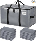 BAGAIL Heavy Duty Moving Bags with Strong Handle, Extra Large Moving Boxes, Storage Tote for Clothes, College Moving Supplies(Grey, 16 Pack)