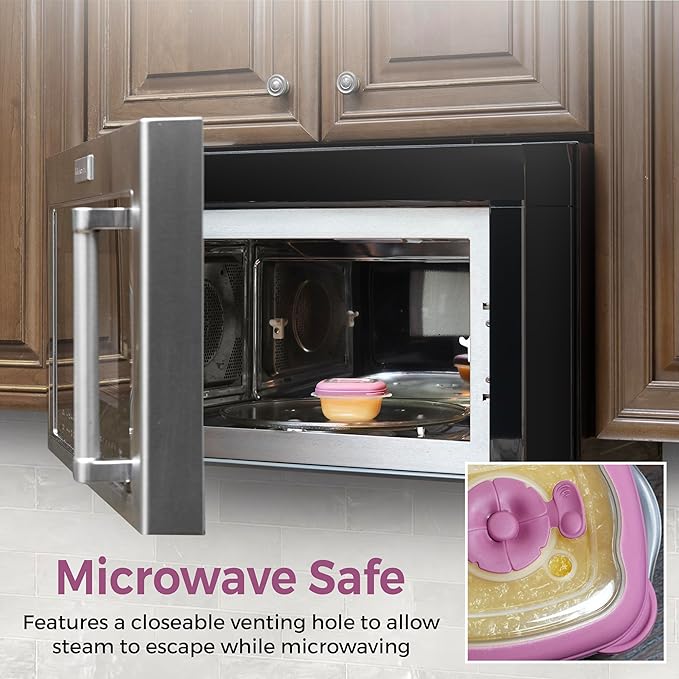Tribello Freezer To Microwave Mini 5oz Food Storage Containers With Airtight Lids, Microwave safe with Steam Vents lids, On The Go Meal Prob Lunch Containers - Dishwasher Safe, BPA-Free
