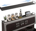 AWOKE Magnetic Over the Stove Shelf, 16" to 30" Extendable Steel Spice Rack for Back of Stove, Above Oven Storage Organizer, Stove Top Shelf for Kitchen Range, Heat Resistant Ledge for Spices & Oils