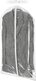 Whitmor Zippered Hanging Suit Bag - Clear,Gray