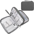 FYY Electronic Organizer, Extra Large Travel Cable Organizer Bag Pouch Portable Waterproof Double Layers All-in-One Storage Bag for iPad, Cable, Power Bank, Laptop Charger for Office/Home, Dark Grey