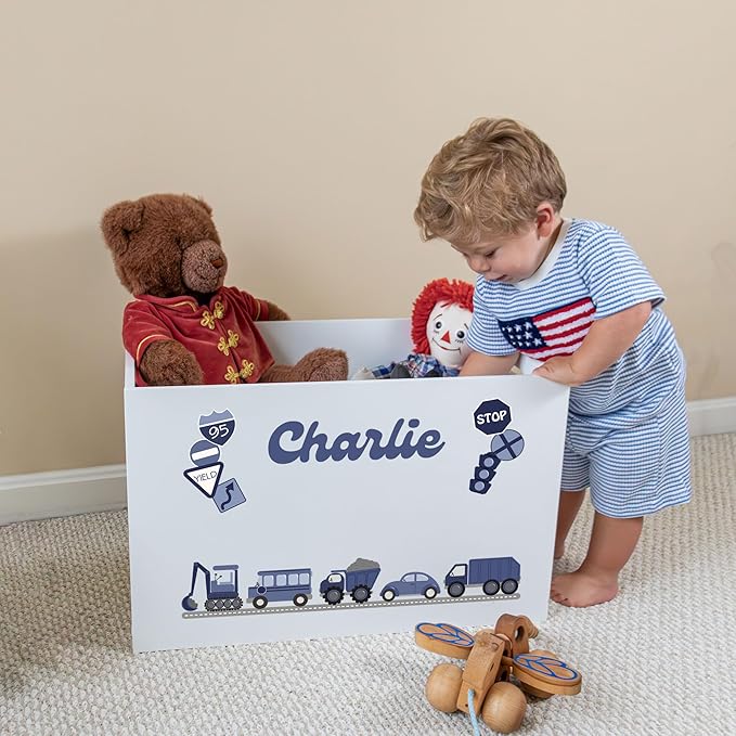 My Bambino Personalized Toy Storage Box and Bin Newborn Gift (Princess) | Personalized Kids Gift