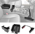 Center Console Organizer for 2010-2024 Toyota 4Runner Upgraded Hanging Armrest Box Extra Storage Gear Shift Side Tray for 4 Runner Interior Accessories(Fit Hanging+Shifter+Armrest Organizer)