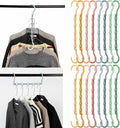 Mr. Pen- Space Saving Hangers, 16 pcs, 360° Rotating Hooks | Magic Cascading Hanger Organizer with 5 Enclosed Slots, Closet Organizers and Storage for Clothes