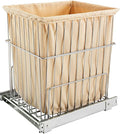 Rev-A-Shelf HRV-1520 S CR Cabinet Hamper Wire Pullout, Chrome