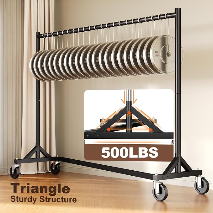 HOKEEPER Z Rack for Clothes Heavy Duty Clothing Rack Hold 500 LBS Commercial Garment Rack with Wheels Rolling Portable Clothes Rack for Bedroom, Laundry Room, Balcony 24"D x 63"W x 71"H, Black 2 Packs