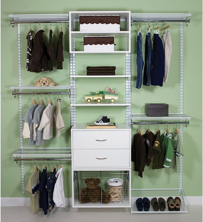 Organized Living freedomRail 2 Drawer OBox - White