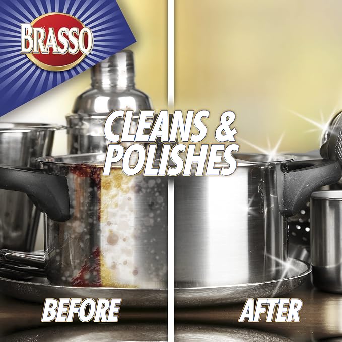Brasso Multi-Purpose Metal Polish, 8 oz
