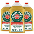 Murphy Oil Soap Concentrated Formula, Wood Cleaner, No-Rinse Floor Cleaner, Citronella Oil Scent, 32 fl oz Bottle (3 Pack)