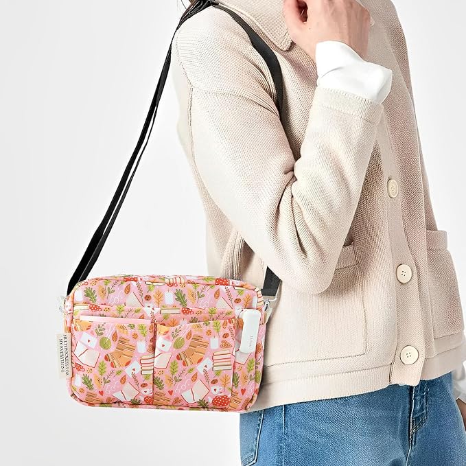 Multiple Pockets Portfolio Organizer with Zippered,Storage Pencil Pouch Bag | Waterproof Travel Toiletry Bag,Portable Pencil Pouch for Notebooks,Stationeries,Make-up,Journal Office Art Supplies.Sock Book