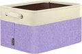BALEINE 1 Pack Fabric Closet Storage Bins for Shelves, Linen Closet Organizers and Storage, Decorative Baskets for Organizing, Shelf, Clothes, Home, Office (Lavender, 14''x10''x8.5'')