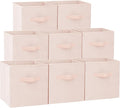 Criusia Storage Cubes - 13 Inch Heavy Duty Fabric Storage Bins for Shelves Closet Cube Organizer - 8 Pack Collapsible Cube Storage Bins Baskets for Clothes Blankets Toys - Nursery Organization