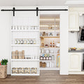 Sliding Barn Doors -Four Levels Bookshelf Style Design Installation Hardware Kit Included,36'' x 84''