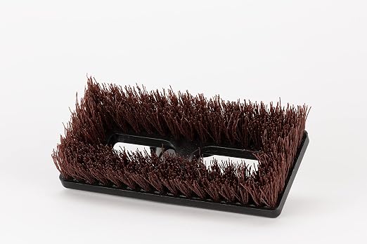 SPARTA Swivel Scrub, Heavy Duty Scrubber with Nylon Grit Bristles, Cleaning Essentials for Commercial and Home Use, 8", Rust, 1 Count