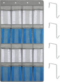 F-color Over the Door Organizer for Cruise - 16-Pocket Hanging Organizer | Tool-Free Mount with 4 Metal Hooks, See-Through Mesh Pockets, Lightweight & Foldable, Space-Saving for Travel and Daily Use