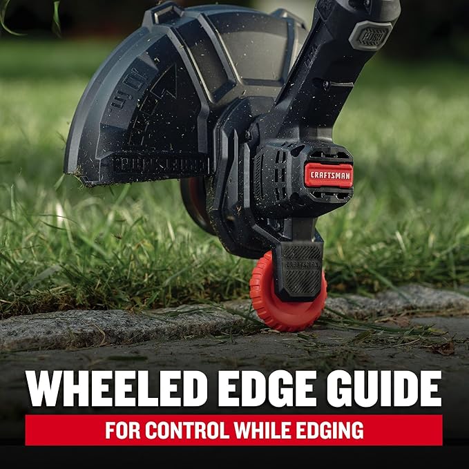 CRAFTSMAN V20 Cordless String Trimmer/Edger and Leaf Blower Combo with 4.0 Ah Battery and Charger, Wide Cut Weedwacker, 90 MPH Blower, Lightweight (CMCK279M1)