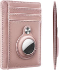 Slim Minimalist Front Pocket Air Tag Wallet, RFID Blocking Card Holder Wallet with Airtag Holder