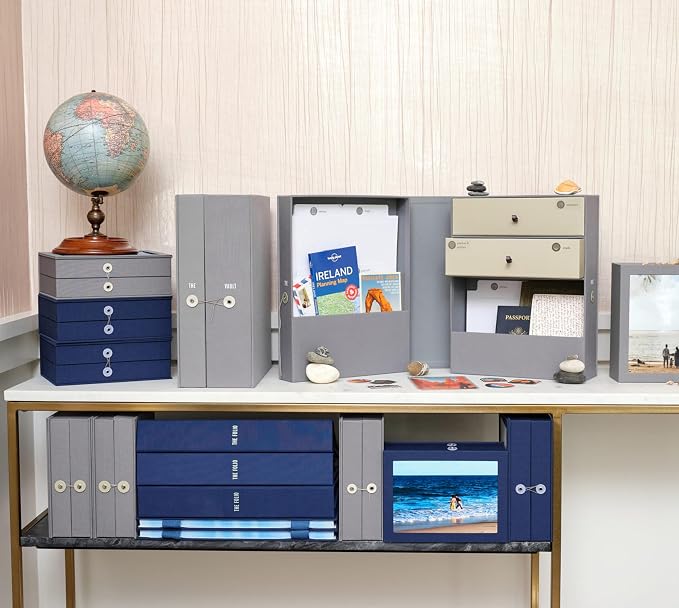 Savor | Personalizable Travel and Adventure All-in-One Organizer | One Convenient Home to Keep Your Travel and Adventure Keepsakes, Disney Mementos, Guides, Maps, Photos, Badges and Souvenirs Safe