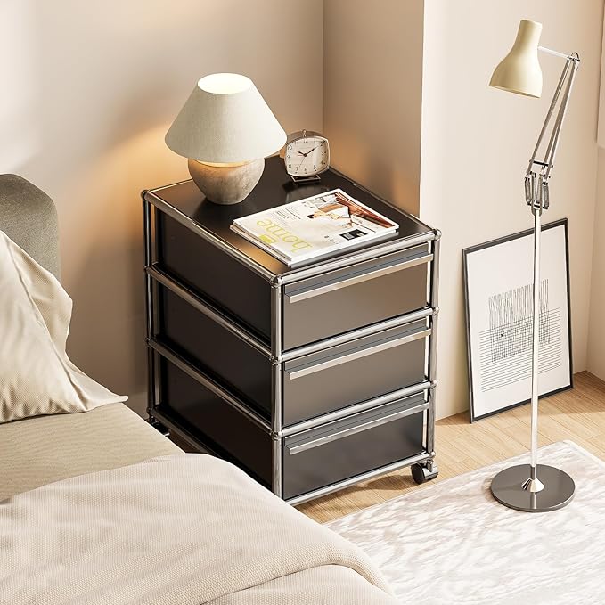Modern Storage Cabinet Sideboard Versatile Free-Standing Organizer Cabinets for Home Office, Living Room, Bedroom, Kitchen, Garage
