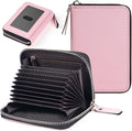 Credit Card Wallet, RFID Card Case Wallet, Zipper Card Cases Holder for Men Women, RFID Blocking, KeyChain Wallet, Compact Size Card Organizer Case for Women