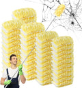 Duster Refills,Static Dust Removal Brush Disposable Replacement Head Compatible with Swiffer,Duster Refills for Electronics, Furniture, Blinds, Ceiling Fans (Yellow, 30 Refills+1 Extension Pole)