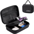 ProCase Diabetes Travel Case for Diabetic Supplies -Black, Small | Hard Storage Bag for Glucose Meter, Insulin Pen, Test Strips, Syringes, Needles & More; Organizer for Diabetic Care Kits