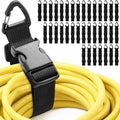 36 Pack 17 Inch Adjustable Extension Cord Holder Organizer with Triangle Clips for Garage Organization and Storage Heavy Duty Extension Cord Hanger for Men Workshop (Black)
