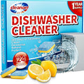 Dishwasher Cleaner Tablets - 24 Pack Powerful Descaling and Refreshing Pods, Deep Cleaning for Dish Washer Machine, Heavy Duty for Sparkling Clean - Yearly Supply.
