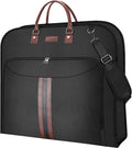 BALEINE Travel Garment Bag, Travel Suit Bag for Men, Water Resistant Carry on Garment Bag for Hanging Clothes, Garment Duffel Bag for Travel Business (Black, 48")