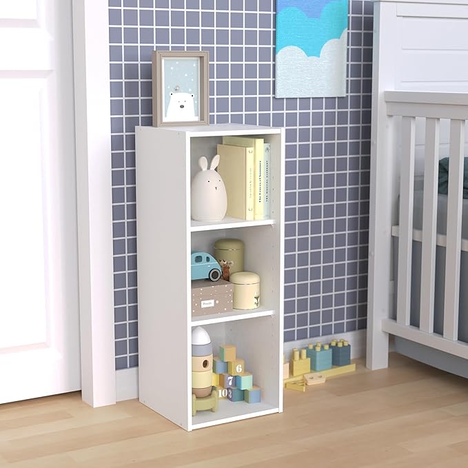 ClosetMaid #8987 Stackable 3-Shelf Organizer, White