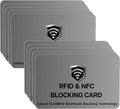 SaiTech IT 10 Pack RFID Blocking Card for Credit Debit ID Card, Grey | Slim Anti-Theft Contactless NFC RFID Blocker Protector, Easily Fit into Wallet and Purse, for Men & Women
