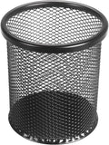 Tamaki Pen Holder Cup for Desk, Wire Mesh Pencil Cup Holder, Black | Pen Cup for Desk Office Pen Organizer