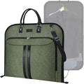 BALEINE Travel Garment Bag, Travel Suit Bag for Men, Water Resistant Carry on Garment Bag for Hanging Clothes, Garment Duffel Bag for Travel Business (Green, 42")