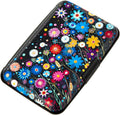 Credit Card Holder for Women Men RFID Blocking Wallet Small Business Metal Slim Mini Aluminum Hard Case (Colorful Flowers)