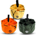 Graintex 18 Pocket Grab Bags Set of 3 Pcs Rip-Stop Canvas, Drawstring Closure, Small Parts Organizer Bag, Small Tools, Screws, Parts, Parachute Tool Bag, Parachute Tool Organizer for Essential Items