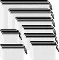 Smarpau 24 Pack 8 Sizes Black Mesh Zipper Pouches for Organizing, Multipurpose Waterproof Zipper Bags for Travel, Office, Home Storage