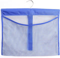 ALYER Hanging Mesh Shower Pockets for 34oz/1000ml Shampoo and Conditioner,Colorful Bath Toy organizer,Hanging Tandem Type Closet Accessories Storage Bag,Blue
