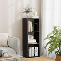 3 Cube Storage Organizer Single Row, Cube Shelf with Heavy-Duty Thick Boards, 13.31" L x 9.37" W x 36.93" H, Smooth Easy-Clean Panels, Simple Assembly, for Living Room Bedroom Office, Black