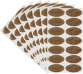 ChromaLabel 1 x 2 Inch Oval Kraft RSVP Save The Date Labels, 112 Pack | Kraft oval labels with RSVP and Save The Date designs for invitations, weddings and event mailings. Made in USA