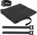 Nettbe Reusable Cable Ties, 126 PCS 8 Inches Adjustable Cord Straps Wire Organizer Cord Wrap and Hook Loop Cable Management
