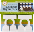 Simple Division White Garment Organizers, 12 Closet Dividers