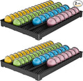EVERIE Drawer Coffee Pod Organizer for Vertuo Capsules – Holds Up to 40 Large or 52 Small Pods, Space-Saving Insert Tray, Fits Kitchen Cabinets, 15.4" x 10.2" x 1.2", Pack of 2