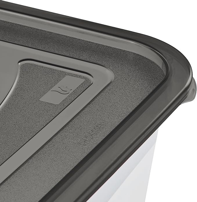 keeeper Fredo Fresh Food Storage Container Set 3 x 1.25 L Crystal Grey (Transparent)