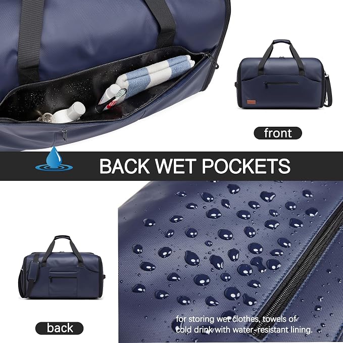 Garment Bags for Travel,45L Carry on Convertible Garment Duffle bag for Men Women - 3 in 1 Hanging Suit Travel Bag with Shoulder Strap